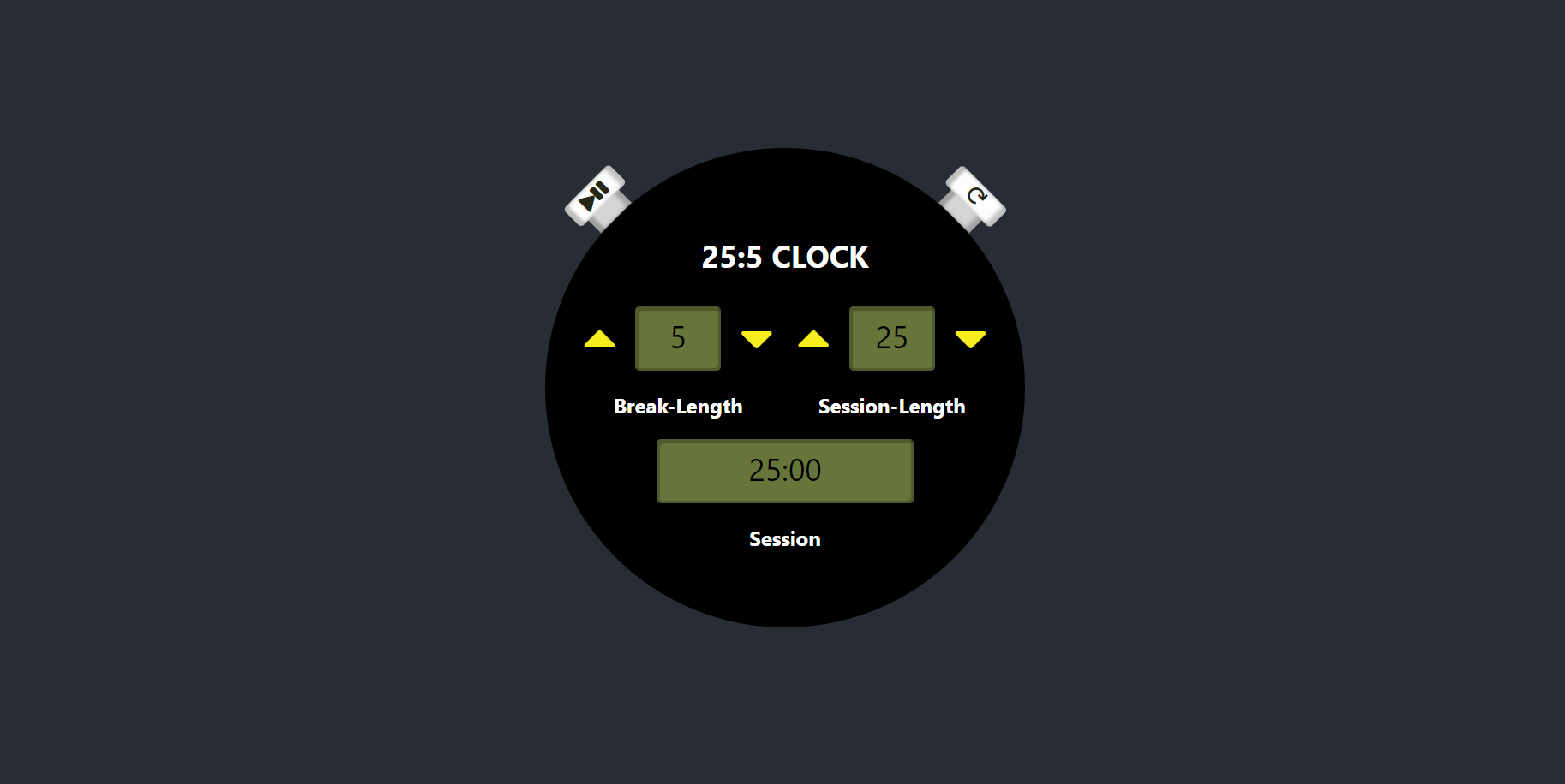 Pomodoro clock